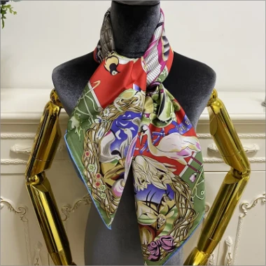 Digital Print Twill Silk Scarf