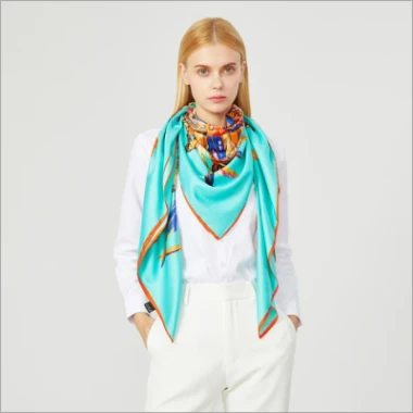 Silk Twill Scarf For Lady