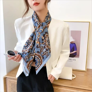 Soft Natural Twill Silk Scarf